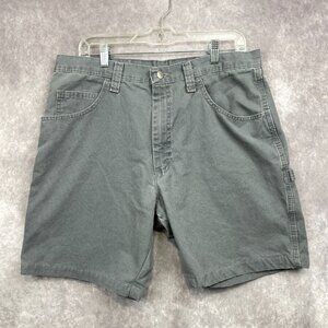 Wrangler Carpenter Shorts Mens 36 Gray Gorpcore Outside Casual Work Hiking